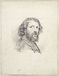 FEDERICO FARUFFINI, Portrait of il Piccio, black chalk